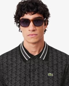 Polo Lacoste dal taglio classico in jacquard con monogrammaREF. DH1417-00 - immagine 2