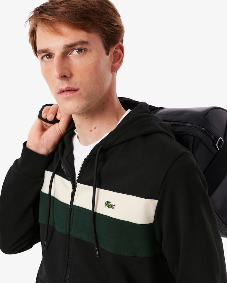 LACOSTE 
Felpa con cappuccio e zip color block
REF. SH5913-00 - immagine 2
