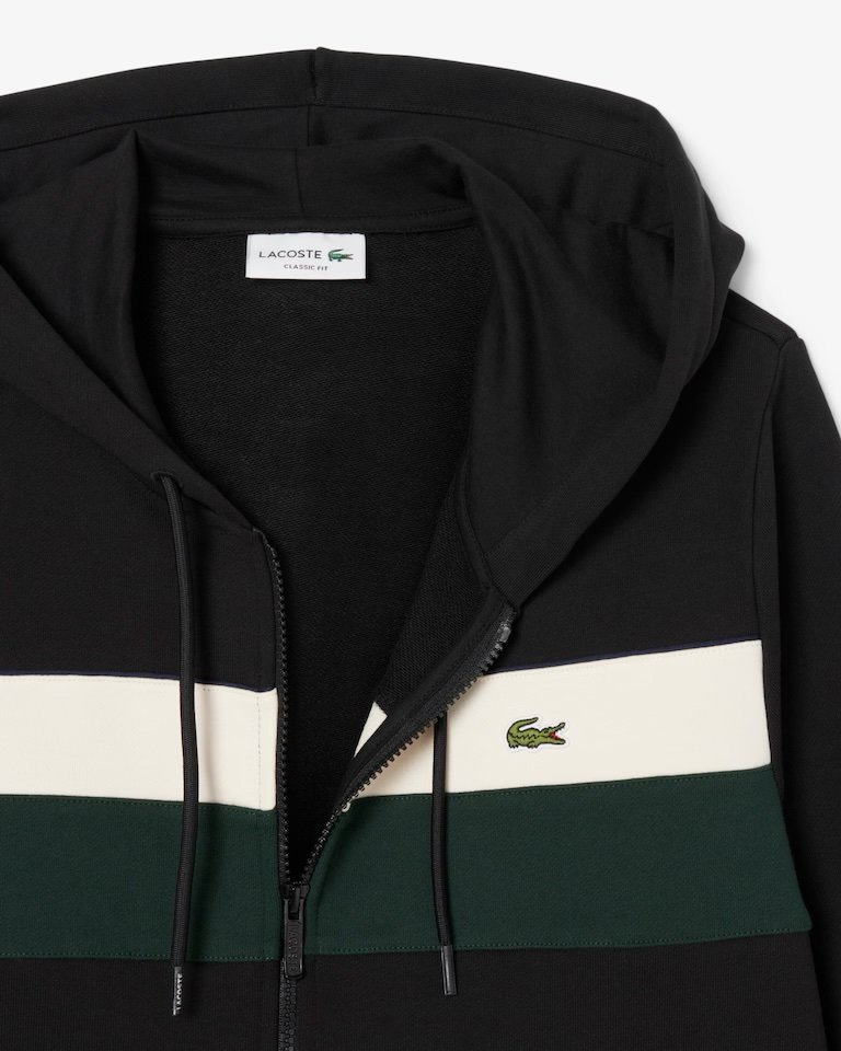 LACOSTE 
Felpa con cappuccio e zip color block
REF. SH5913-00 - immagine 5