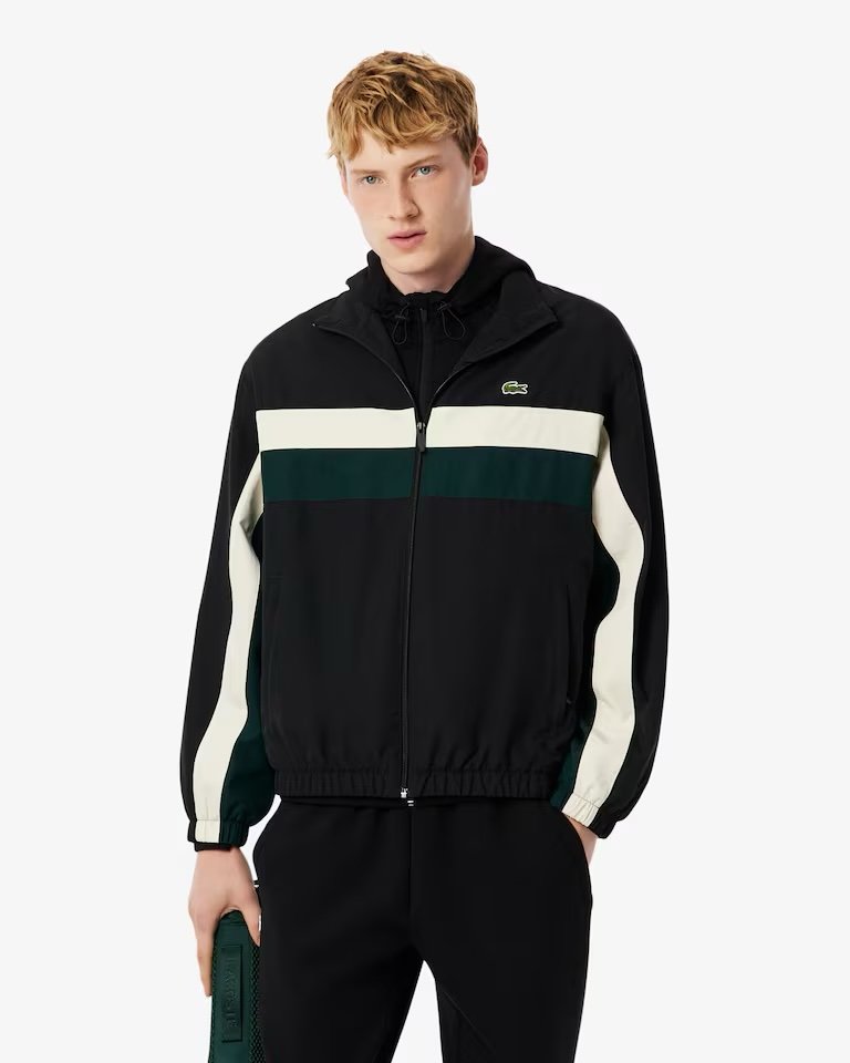 LACOSTE 
Giacca della tuta impermeabile color block