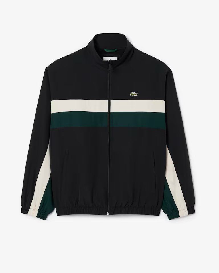 LACOSTE 
Giacca della tuta impermeabile color block - immagine 3