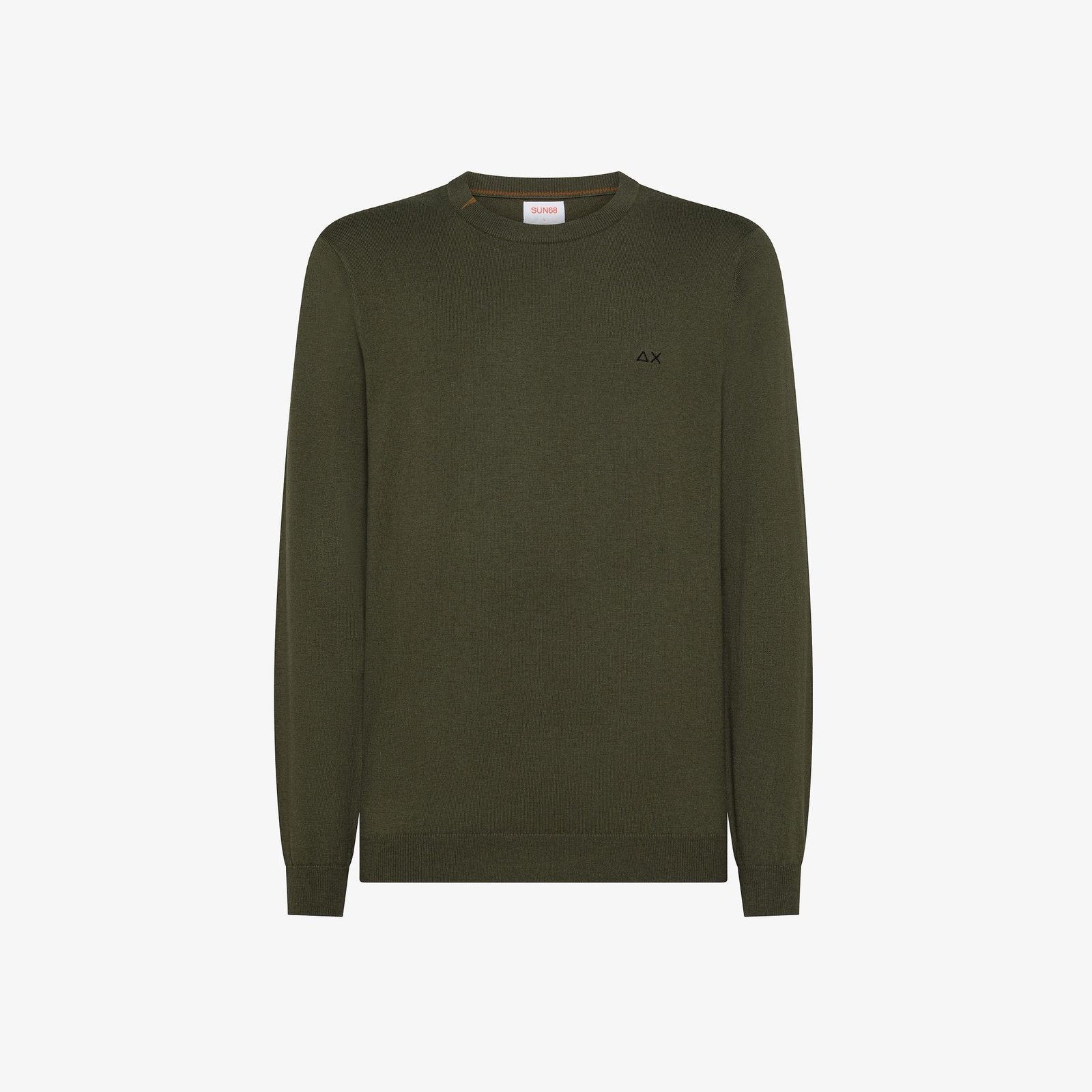 SUN68
Maglia girocollo in misto lana militare scuro
K45101