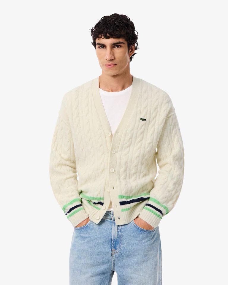 LACOSTE 

Cardigan in lana a trecce

REF. AH5981-00
