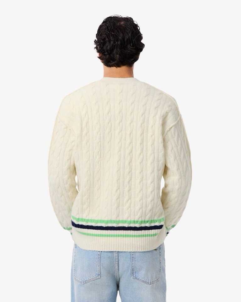LACOSTE 
Cardigan in lana a trecce
REF. AH5981-00 - immagine 4