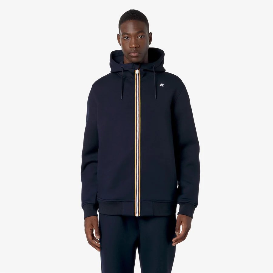 K-WAY 
RAINER SPACER BLUE DEPTH
Giacca Fleece Calda Uomo Blu con Cappuccio Regolabile

Style: K2141DW - Color: K89