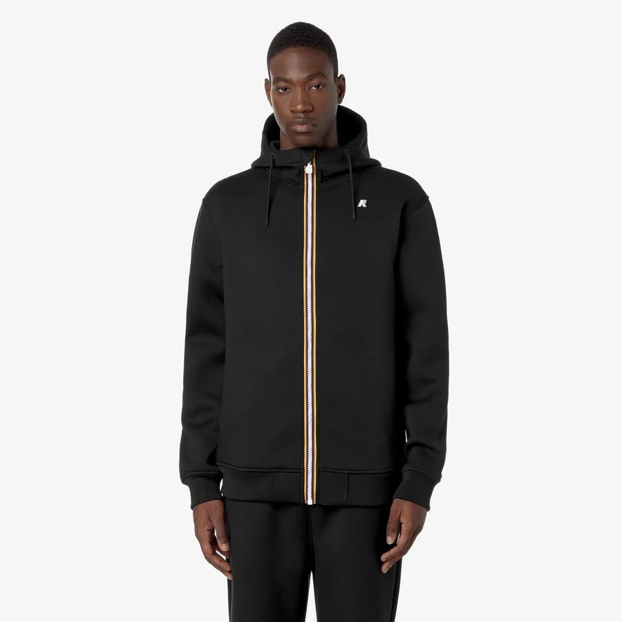 K-WAY 
RAINER SPACER BLACK PURE
Giacca Fleece Calda Uomo Nero con Cappuccio Regolabile

Style: K2141DW - Color: USY