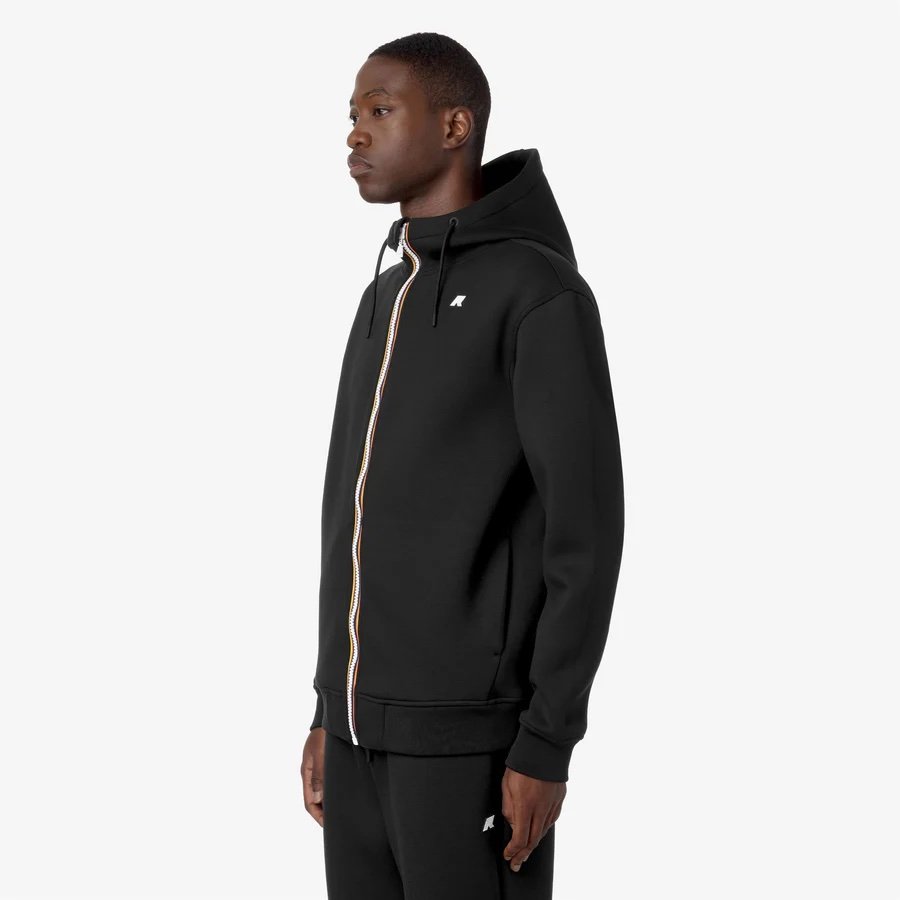 K-WAY 
RAINER SPACER BLACK PURE
Giacca Fleece Calda Uomo Nero con Cappuccio Regolabile
Style: K2141DW - Color: USY - immagine 2
