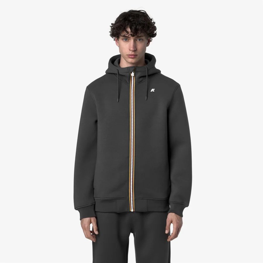 K-WAY 
RAINER SPACER GREY SHADOW DK
Giacca Fleece Calda Uomo Grigio con Cappuccio Regolabile

Style: K2141DW - Color: 133