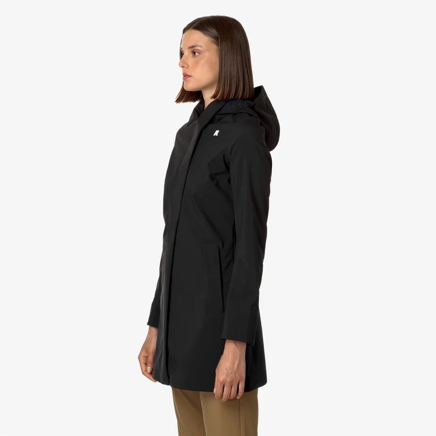 K-WAY MATHY BONDED
BLACK-BLUE DEPTH
Giacca Impermeabile Donna 3/4 Nera Grigia con Cappuccio Staccabile
Style: K2148BW - Color: A3C - immagine 2