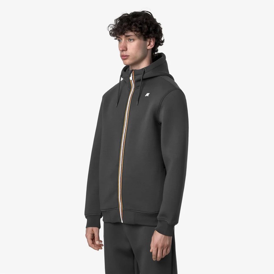 K-WAY 
RAINER SPACER GREY SHADOW DK
Giacca Fleece Calda Uomo Grigio con Cappuccio Regolabile
Style: K2141DW - Color: 133 - immagine 2