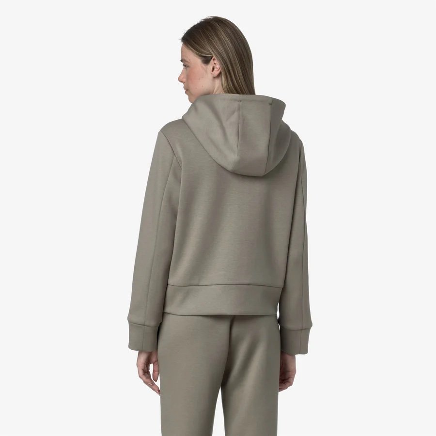 K-WAY 
DIVINE LIGHT SPACER
GREEN OAK
Giacca sportiva corta in pile verde da donna con cappuccio
Style: K2132CW - Color: 633 - immagine 3
