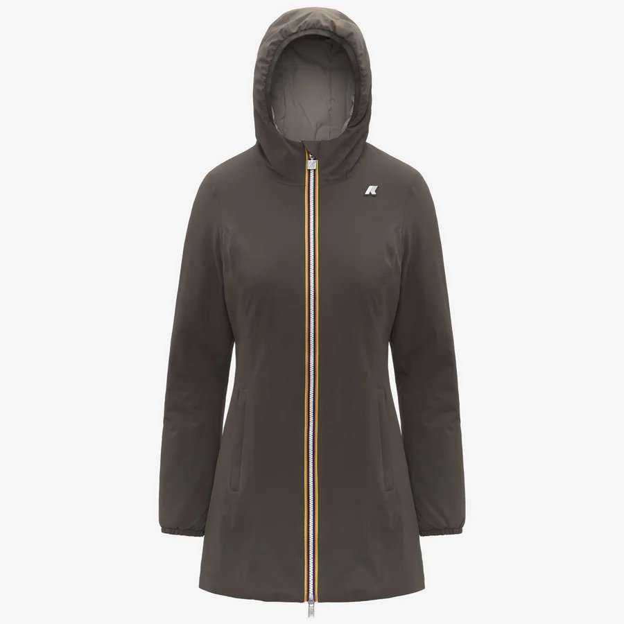 K-WAY 

DENISE ST WARM REVERSIBLE
BLACK OLIVE-GREEN OAK
Giacca reversibile da donna di media lunghezza con isolamento, colore oliva nero

Style: K6128UW - Color: B42
