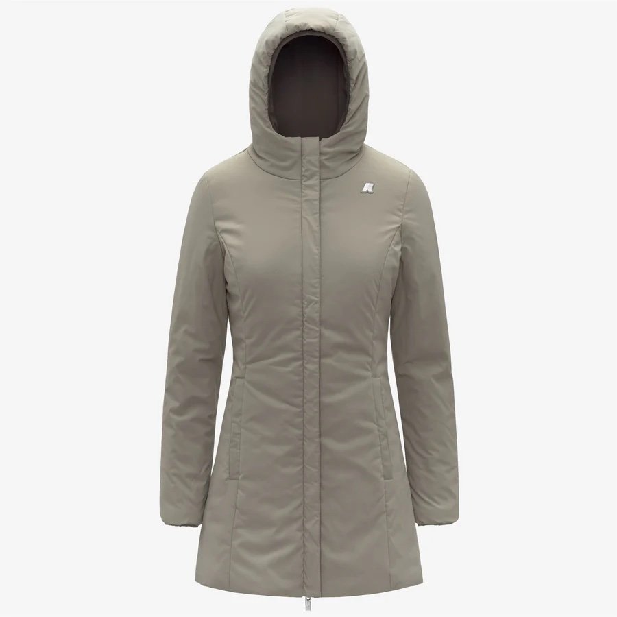 K-WAY 
DENISE ST WARM REVERSIBLE
BLACK OLIVE-GREEN OAK
Giacca reversibile da donna di media lunghezza con isolamento, colore oliva nero
Style: K6128UW - Color: B42 - immagine 2