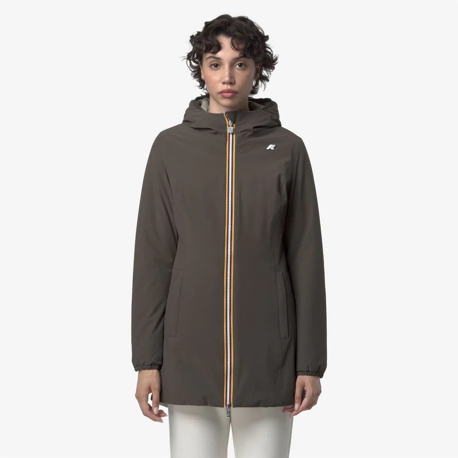 K-WAY 
DENISE ST WARM REVERSIBLE
BLACK OLIVE-GREEN OAK
Giacca reversibile da donna di media lunghezza con isolamento, colore oliva nero
Style: K6128UW - Color: B42 - immagine 3