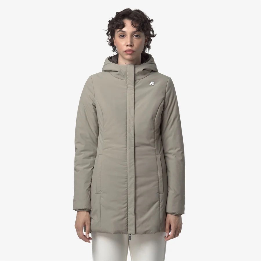 K-WAY 
DENISE ST WARM REVERSIBLE
BLACK OLIVE-GREEN OAK
Giacca reversibile da donna di media lunghezza con isolamento, colore oliva nero
Style: K6128UW - Color: B42 - immagine 4