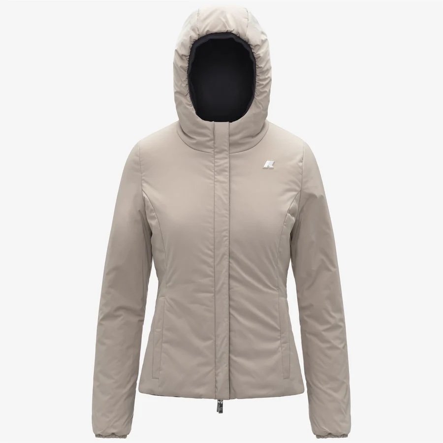 K-WAY 
LILY ST WARM REVERSIBLE
BLACK PURE-BEIGE CASHMERE
Giacca corta impermeabile reversibile da donna, colore beige nero
Style: K6128TW - Color: BC9 - immagine 4