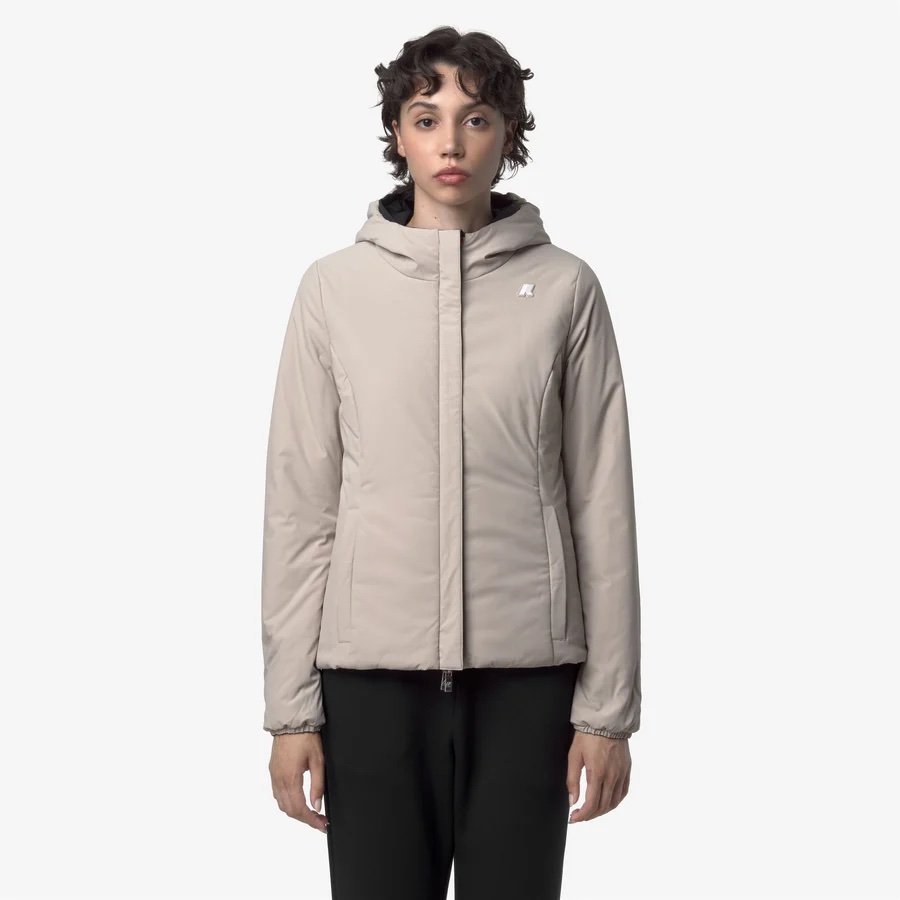K-WAY 
LILY ST WARM REVERSIBLE
BLACK PURE-BEIGE CASHMERE
Giacca corta impermeabile reversibile da donna, colore beige nero
Style: K6128TW - Color: BC9 - immagine 2
