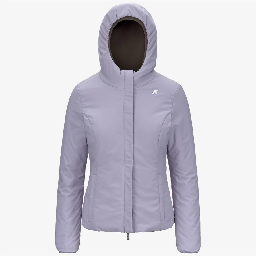 K-WAY 
LILY ST WARM REVERSIBLE
BLACK OLIVE-VIOLET LAVENDER
Giacca corta reversibile isolante da donna, colore oliva nero
Style: K6128TW - Color: B3Q - immagine 4