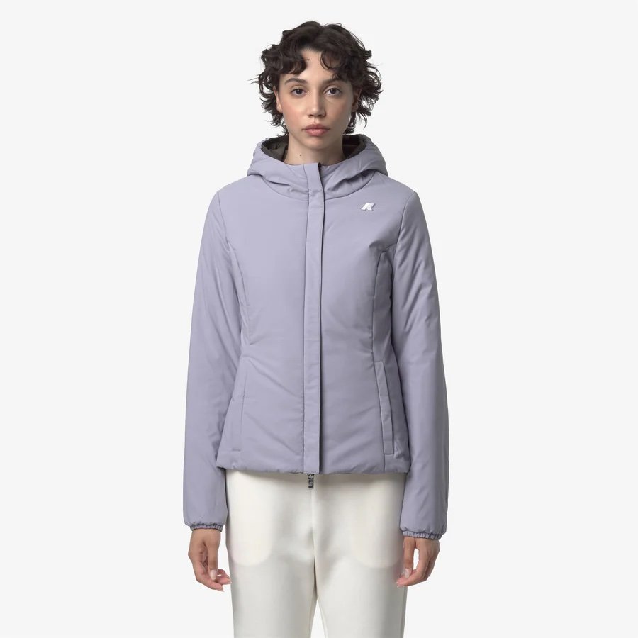 K-WAY 
LILY ST WARM REVERSIBLE
BLACK OLIVE-VIOLET LAVENDER
Giacca corta reversibile isolante da donna, colore oliva nero
Style: K6128TW - Color: B3Q - immagine 2