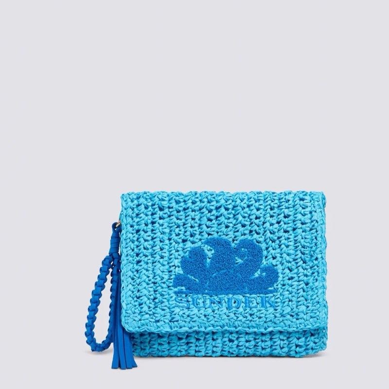 POCHETTE SUNDEK IN PAPER STRAW CODICE: AW022ABPA100