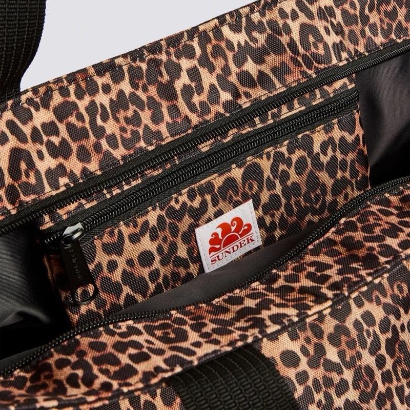 SUNDEK REGULAR TOTE BAG LEOPARDATA CODICE: AM057ABPS38L - immagine 4