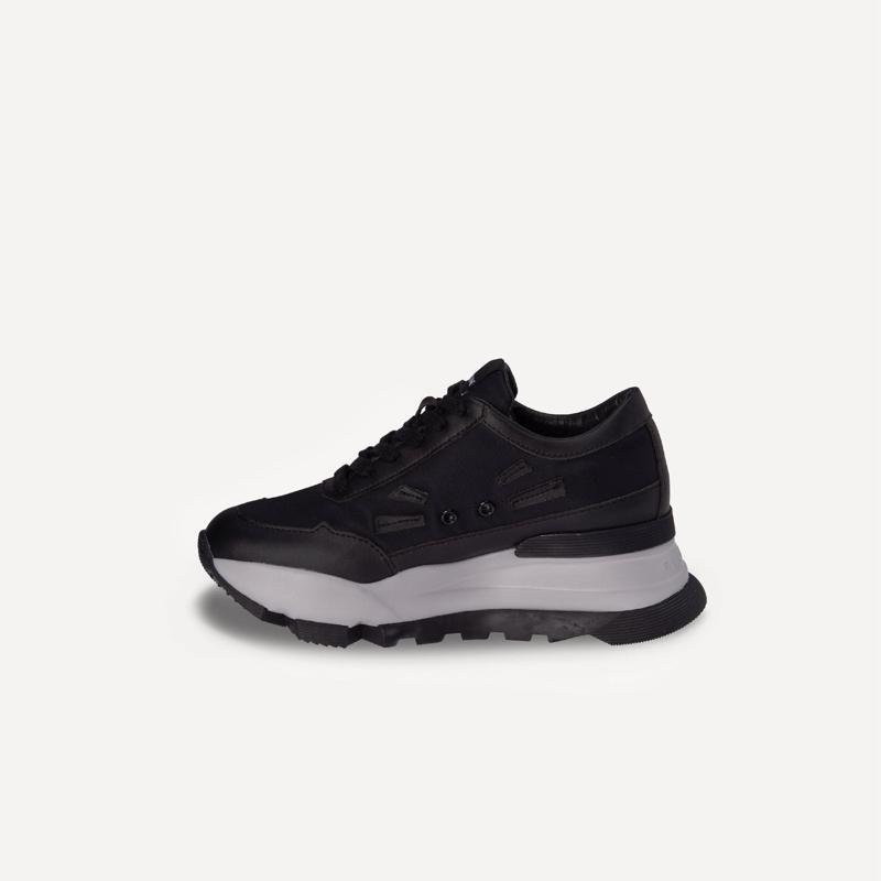 SNEAKERS RUCOLONE 300 SOFT BOMBER STRINGATA IN TESSUTO CON RIPORTI E LOGO IN PELLE SUOLA EVA ALTEZZA 55MM - immagine 4
