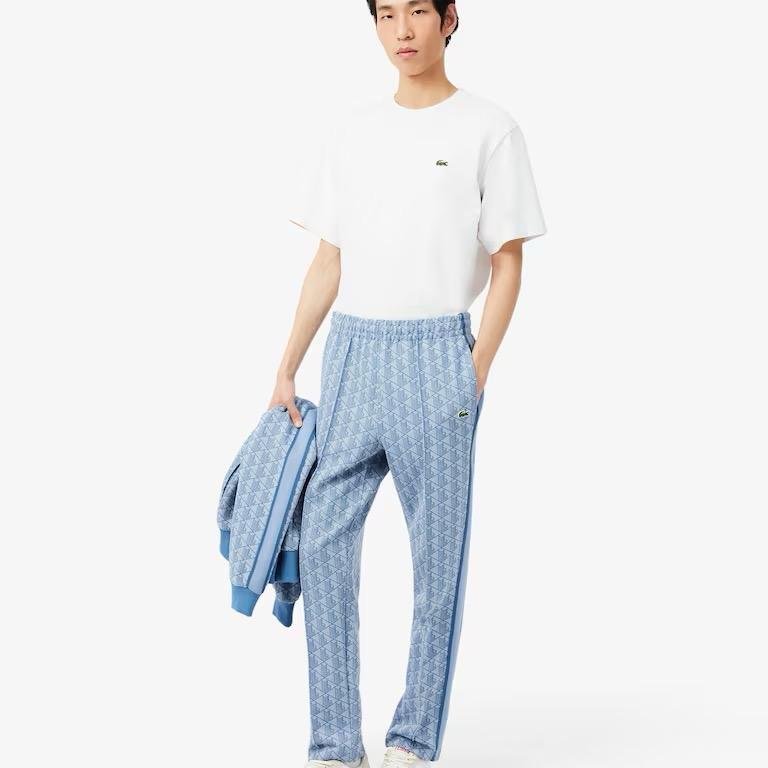 Pantaloni Lacoste della tuta in con monogramma Paris
