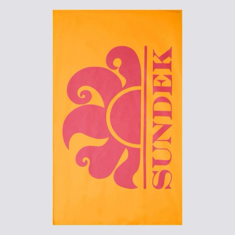 TELO MARE SUNDEK MAXI LOGO IN MICROFIBRA CON LOGO
