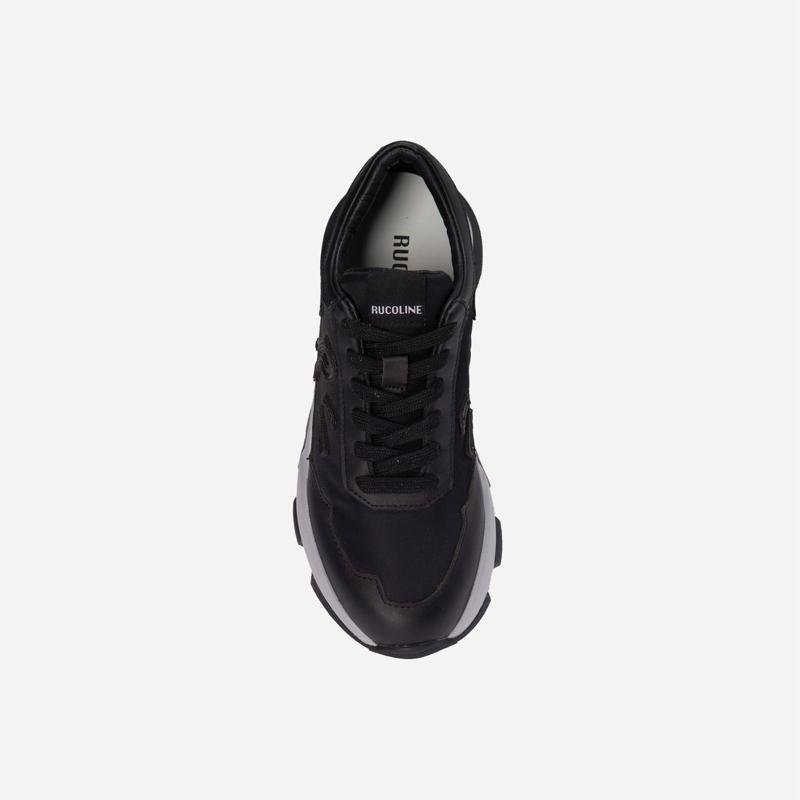 SNEAKERS RUCOLONE 300 SOFT BOMBER STRINGATA IN TESSUTO CON RIPORTI E LOGO IN PELLE SUOLA EVA ALTEZZA 55MM - immagine 5