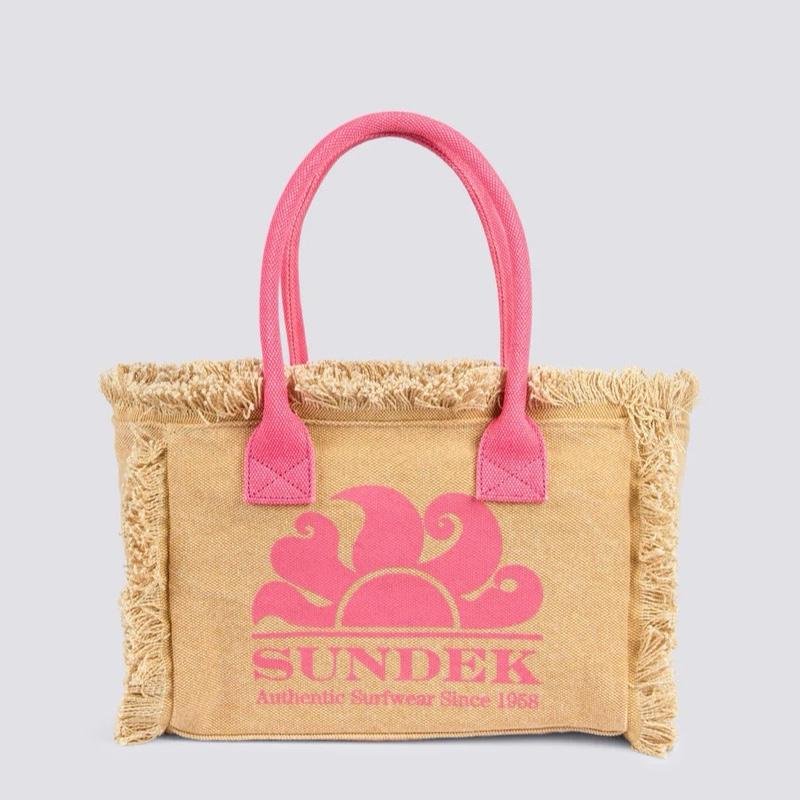 TOTE BAG SUNDEK CON EFFETTO STONE WASHED