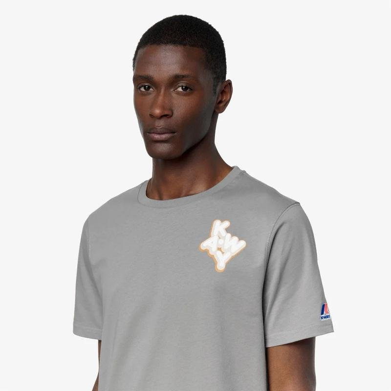 T-SHIRT K-WAY LEONIDE SCATTERED LETTERING Style: K6127TW