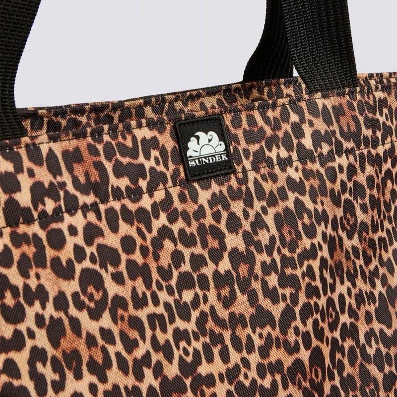 SUNDEK REGULAR TOTE BAG LEOPARDATA CODICE: AM057ABPS38L - immagine 3
