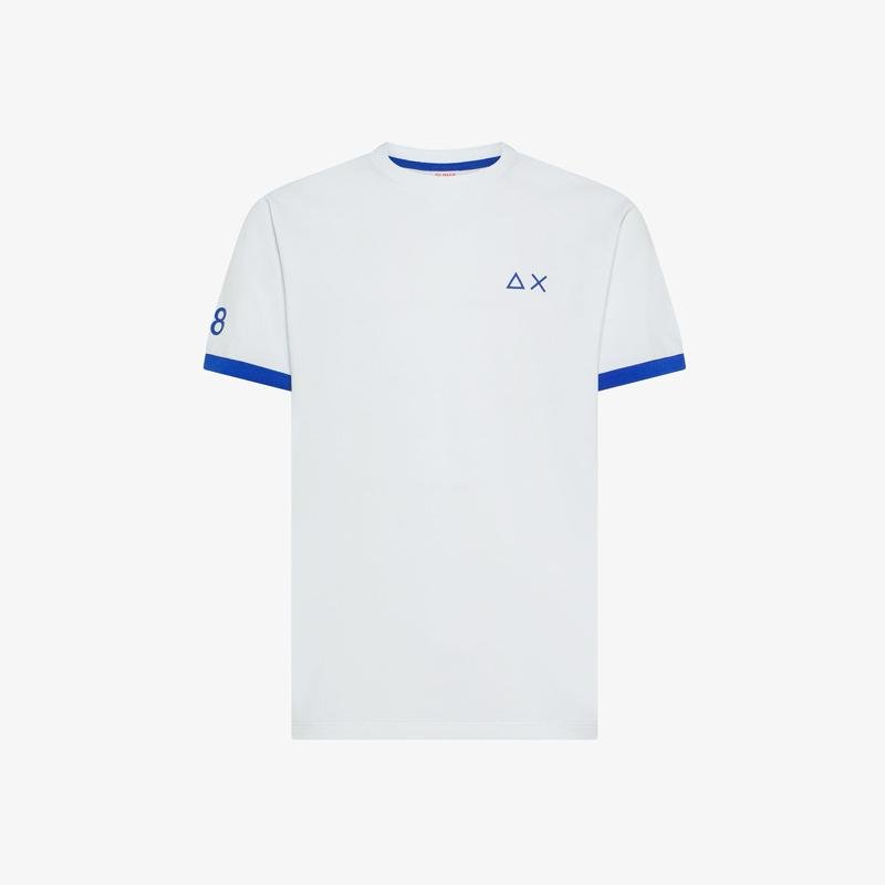 T-shirt Sun68 in piquet di cotone T36120