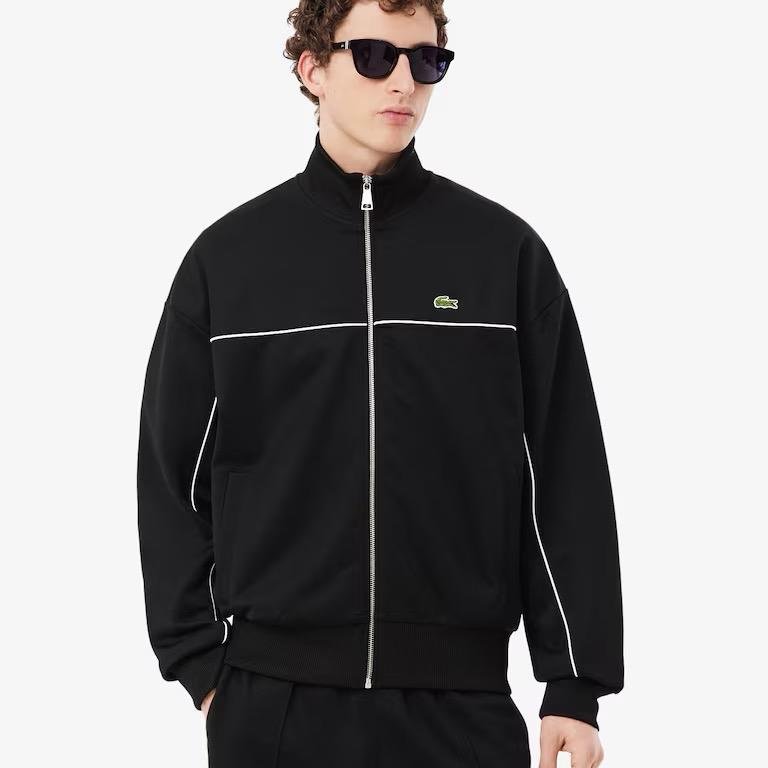 Felpa Lacoste con zip e bordo REF. SH0627-00