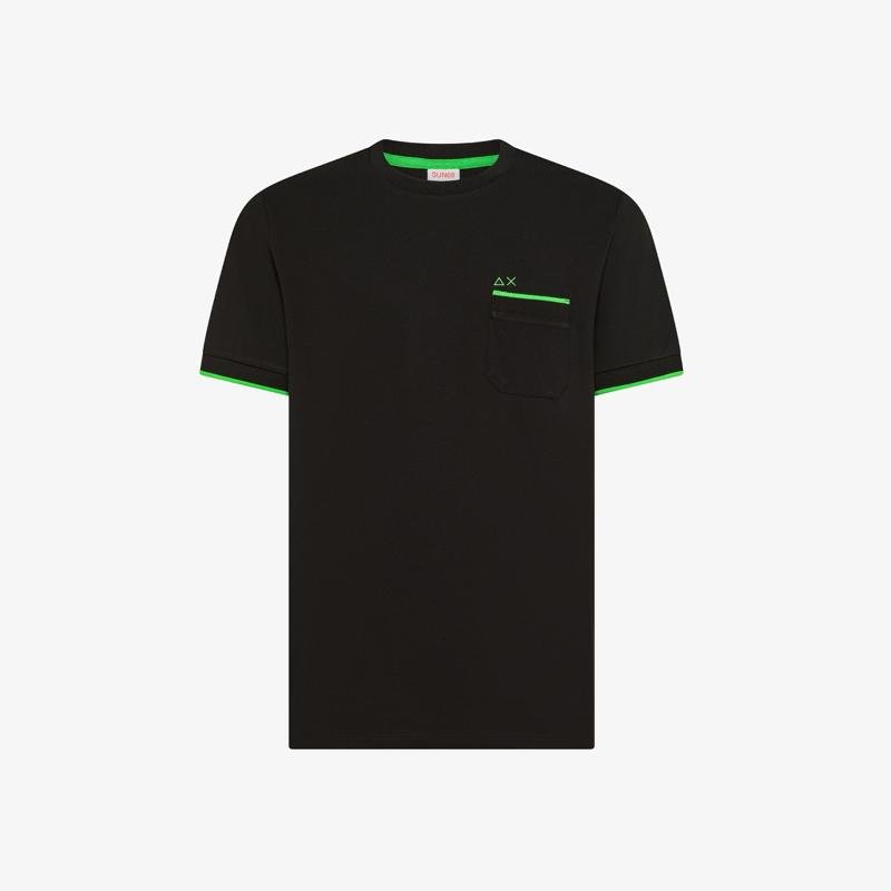 T-shirt Sun68 in piquet di cotone T36119