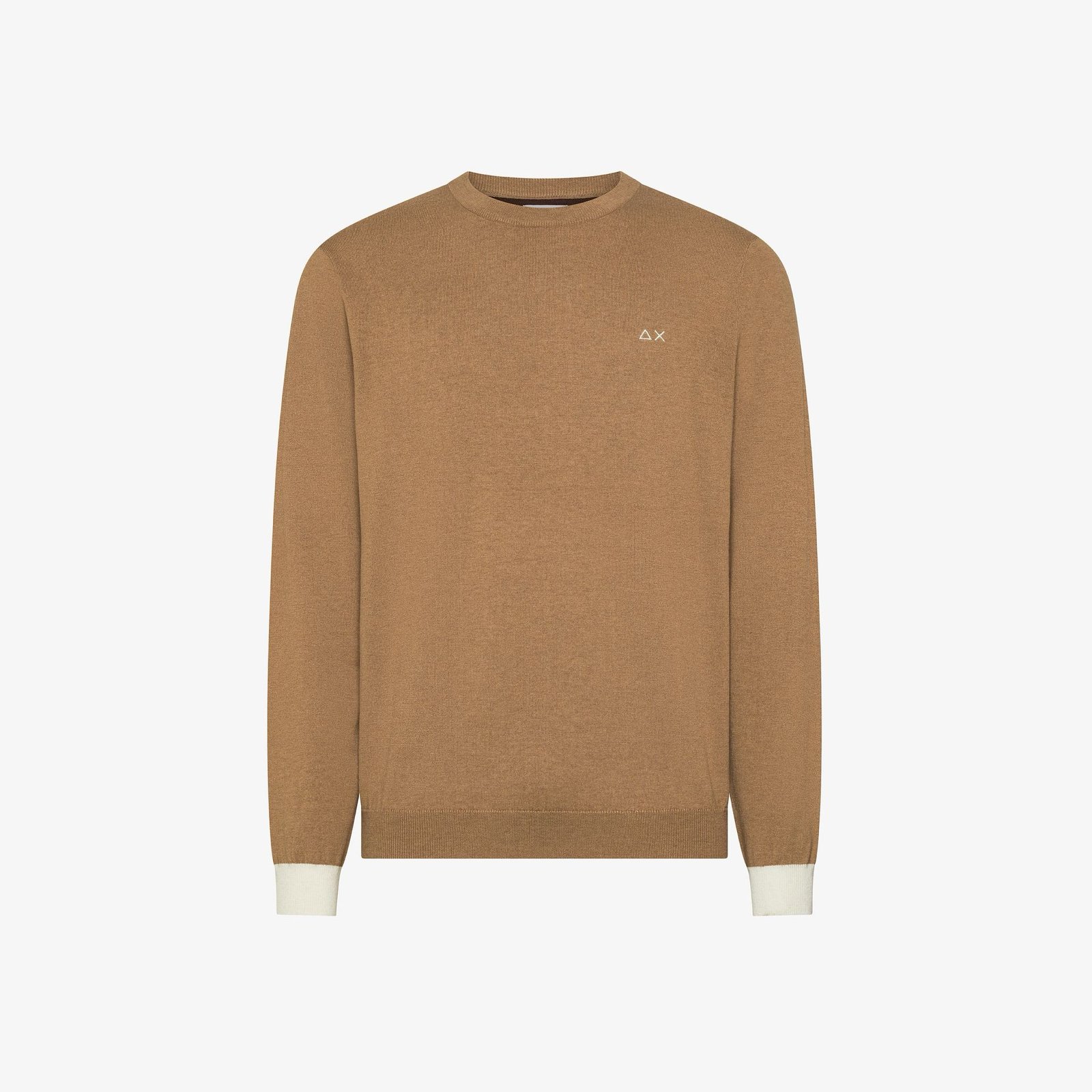 Maglia Sun68 in cotone e lana cammello K46160