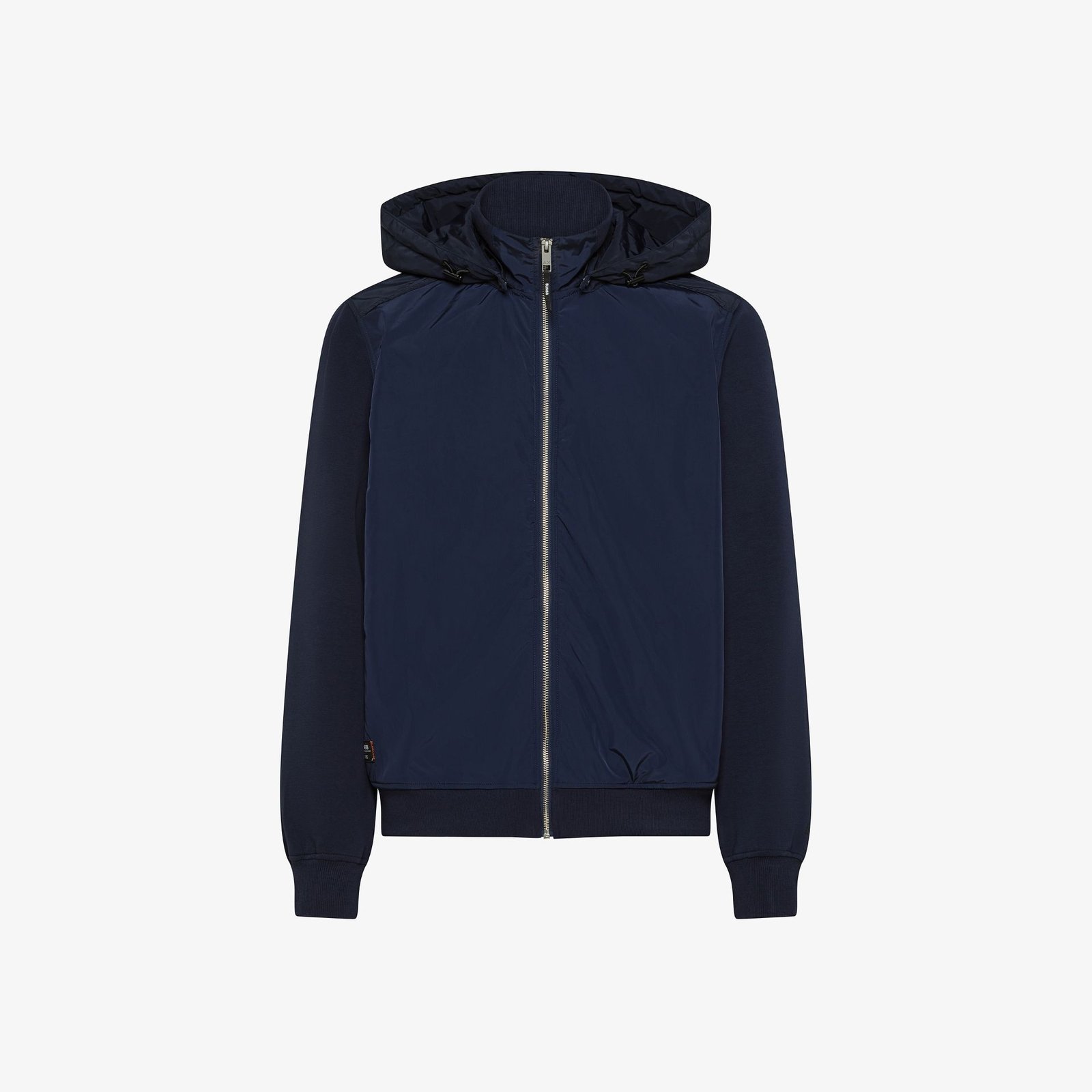 Felpa Sun68 in cotone e nylon con zip navy blue F46132