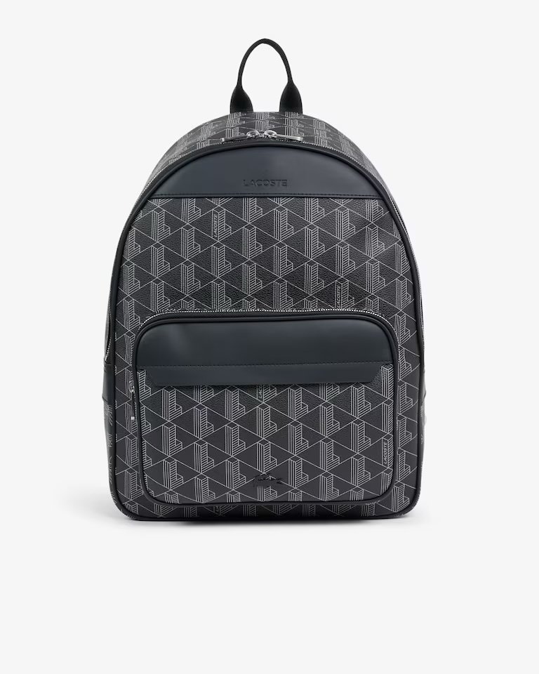 Lacoste zaino monogram nero