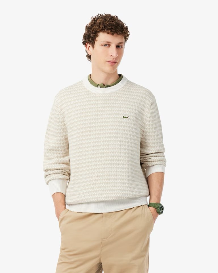 Maglione Lacoste in cotone jacquard