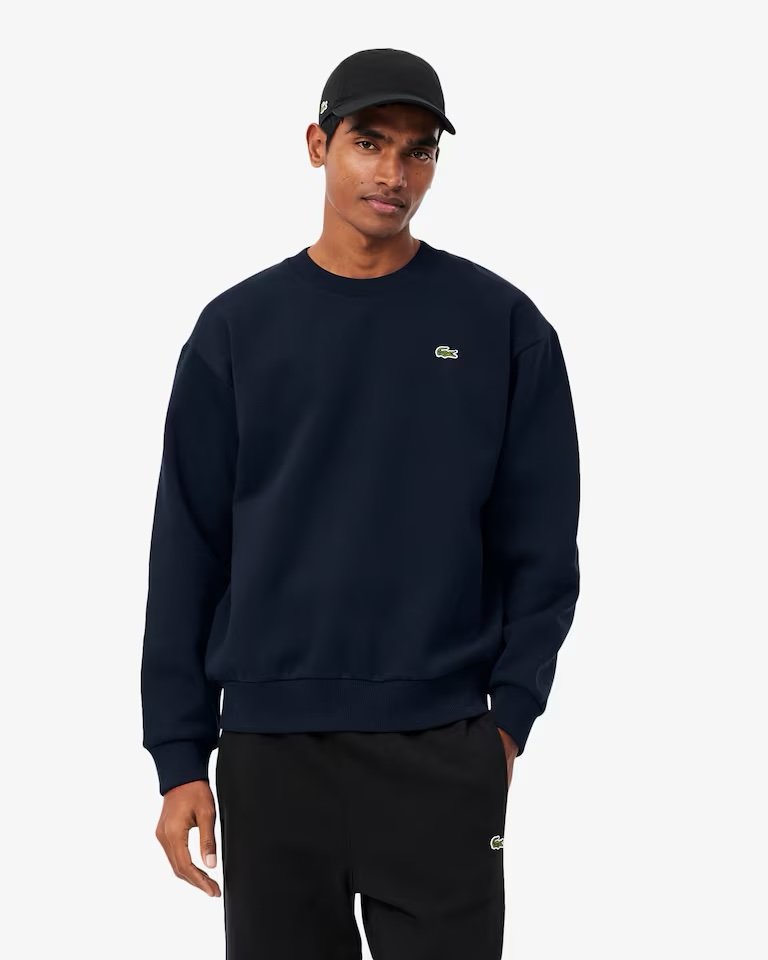 Felpa Lacoste in cotone felpato