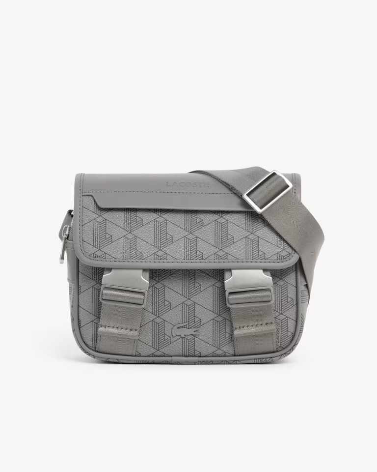 Lacoste Borsa a tracolla con patta e clip