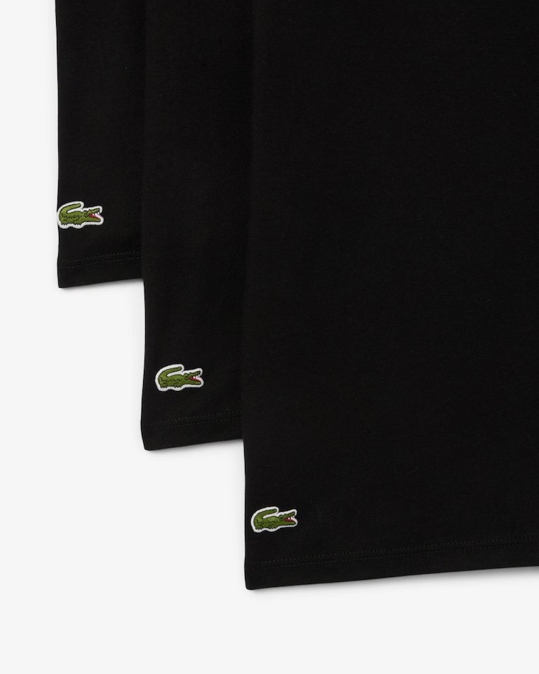 Lacoste Set di 3 T-shirt nero - immagine 2