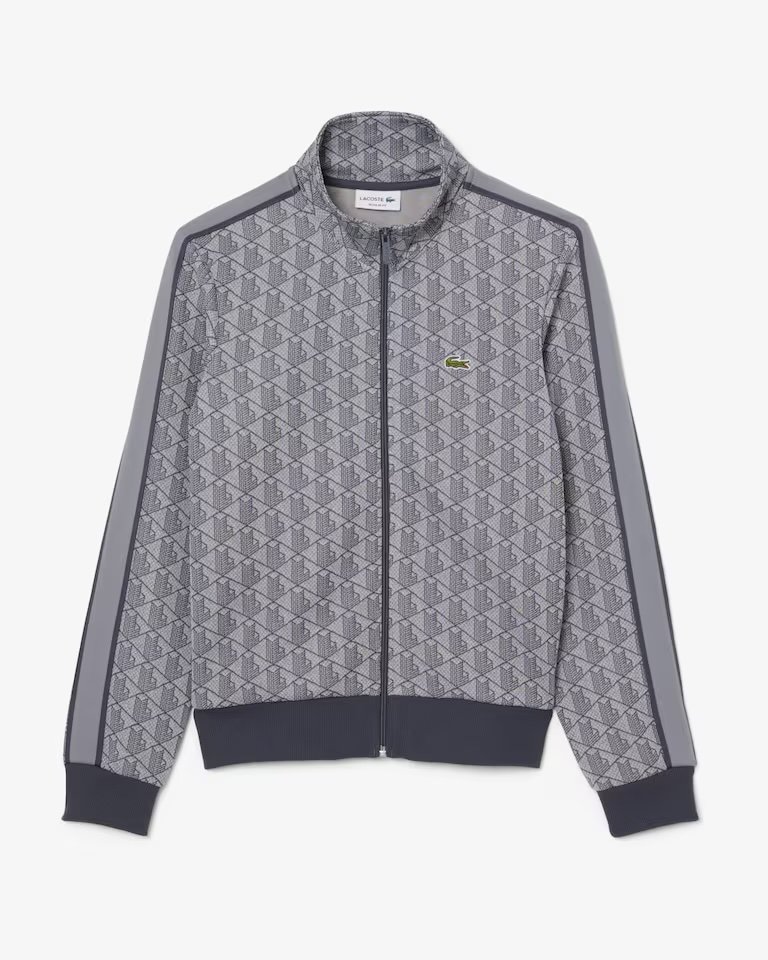 Lacoste Felpa Monogram Grigio