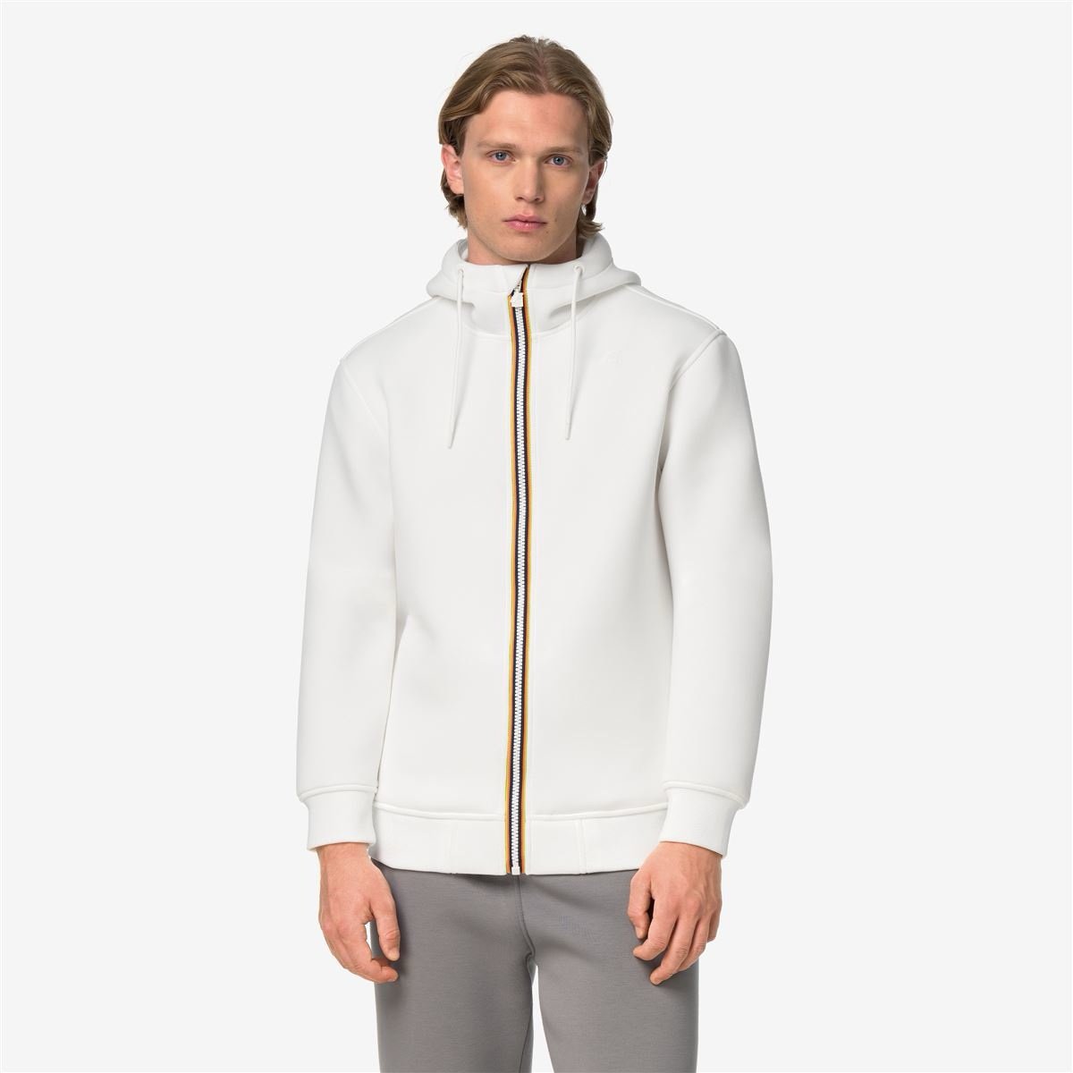K-way Felpa Uomo Rainer Spacer Bianco