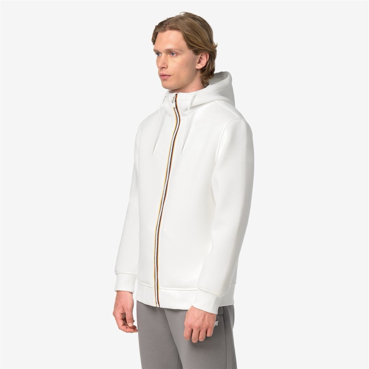 K-way Felpa Uomo Rainer Spacer Bianco - immagine 3