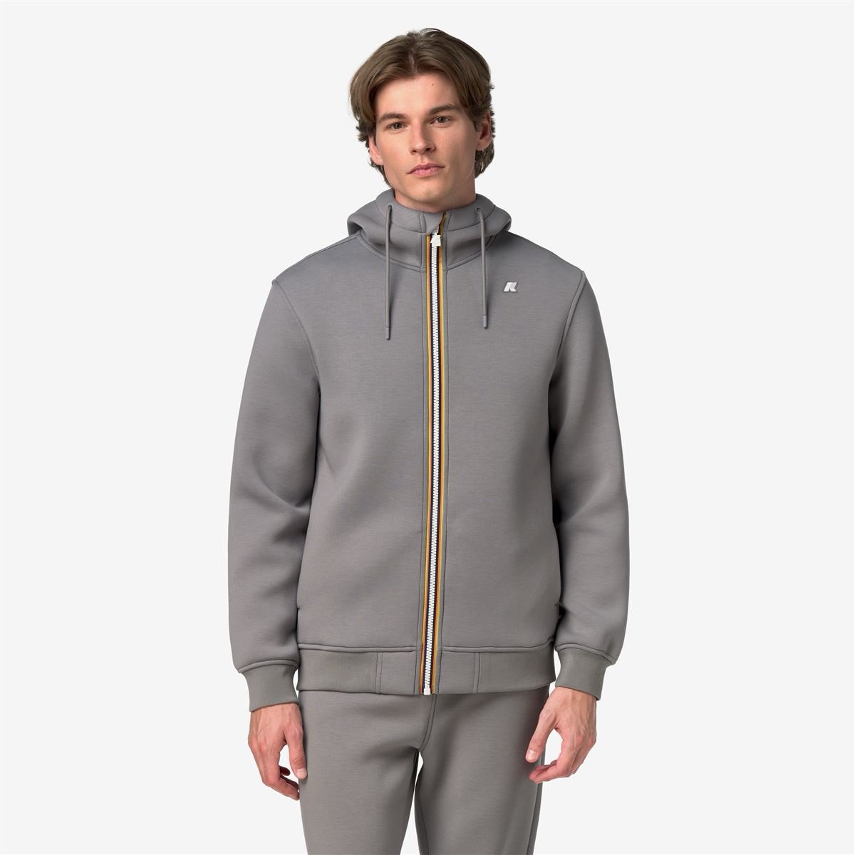 K-way Felpa Uomo Rainer Spacer Grigio - immagine 2