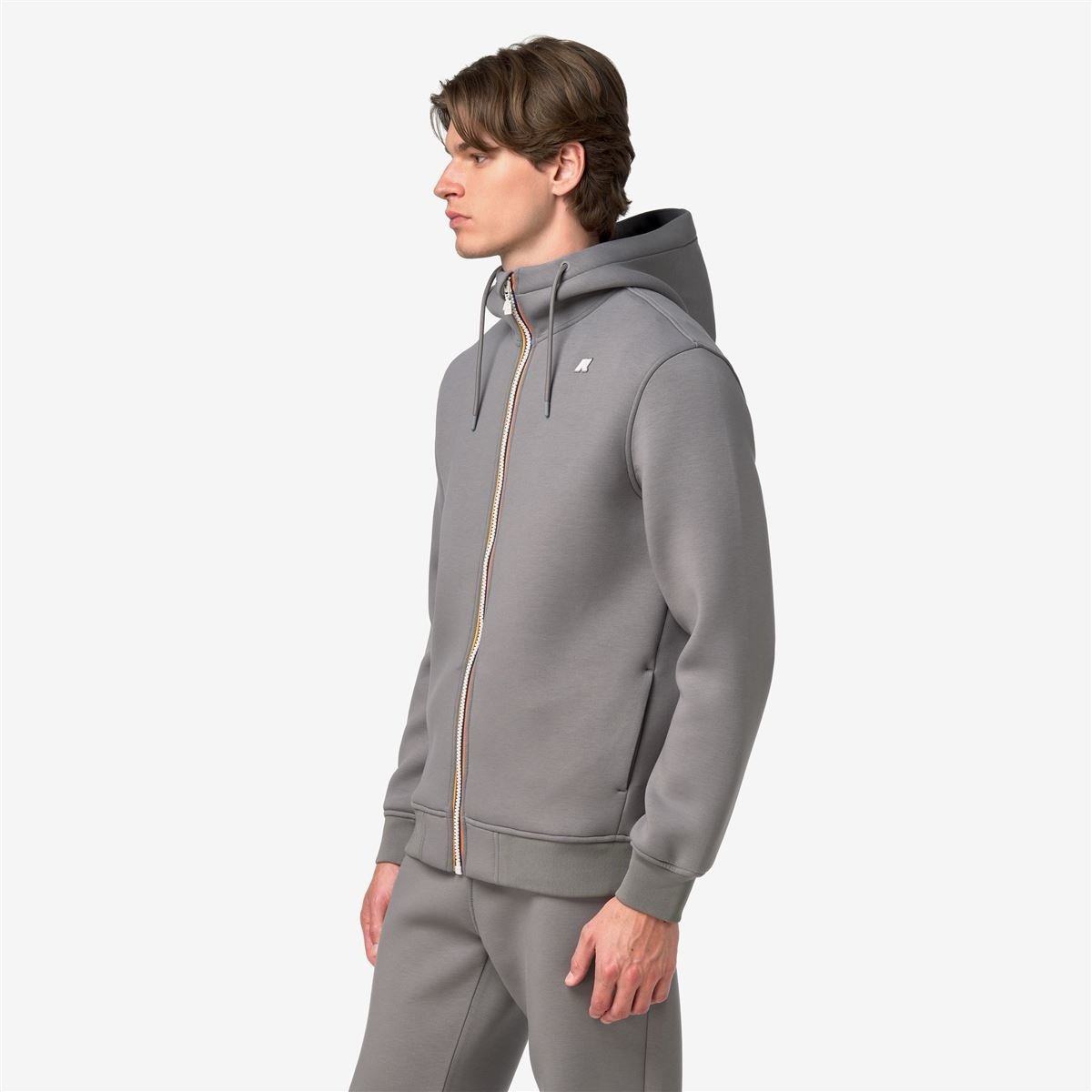 K-way Felpa Uomo Rainer Spacer Grigio - immagine 3