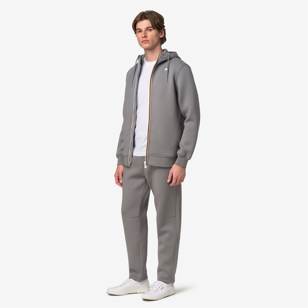 K-way Felpa Uomo Rainer Spacer Grigio - immagine 5