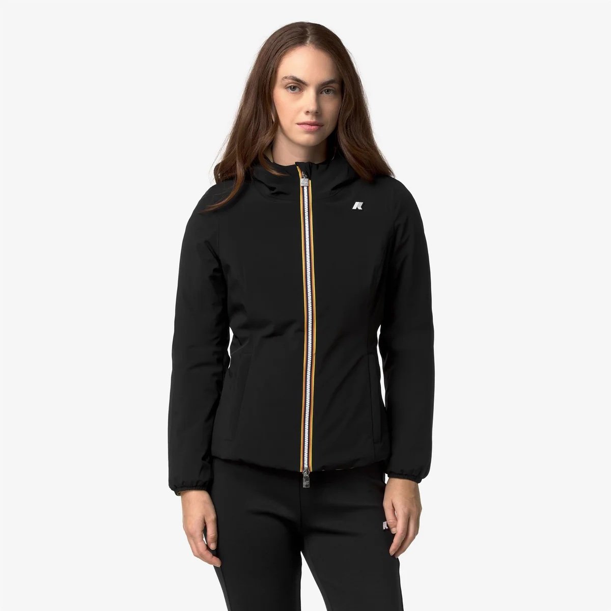 Giacca K-way Donna Lily St Warm Reversibile Black Pure-Beige Khaki