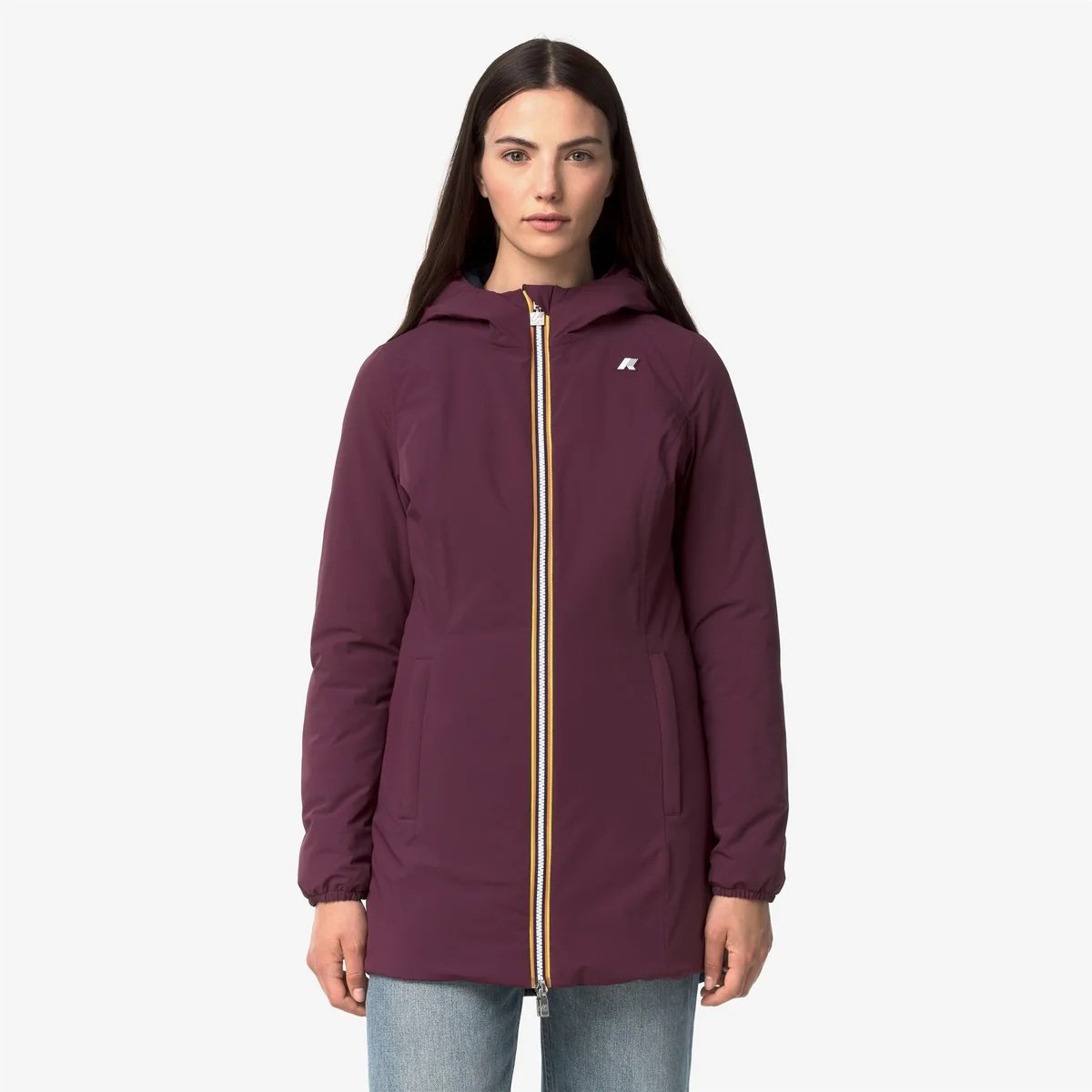 Giacca K-way Donna Denise St Warm Reversibile Violet-Blue Depth